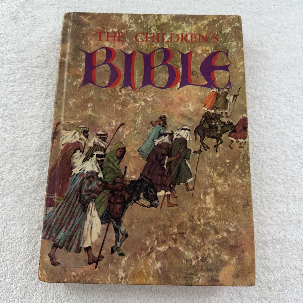 1965 The Children's Bible Golden Press Illustrated Stories Hardcover Vintage